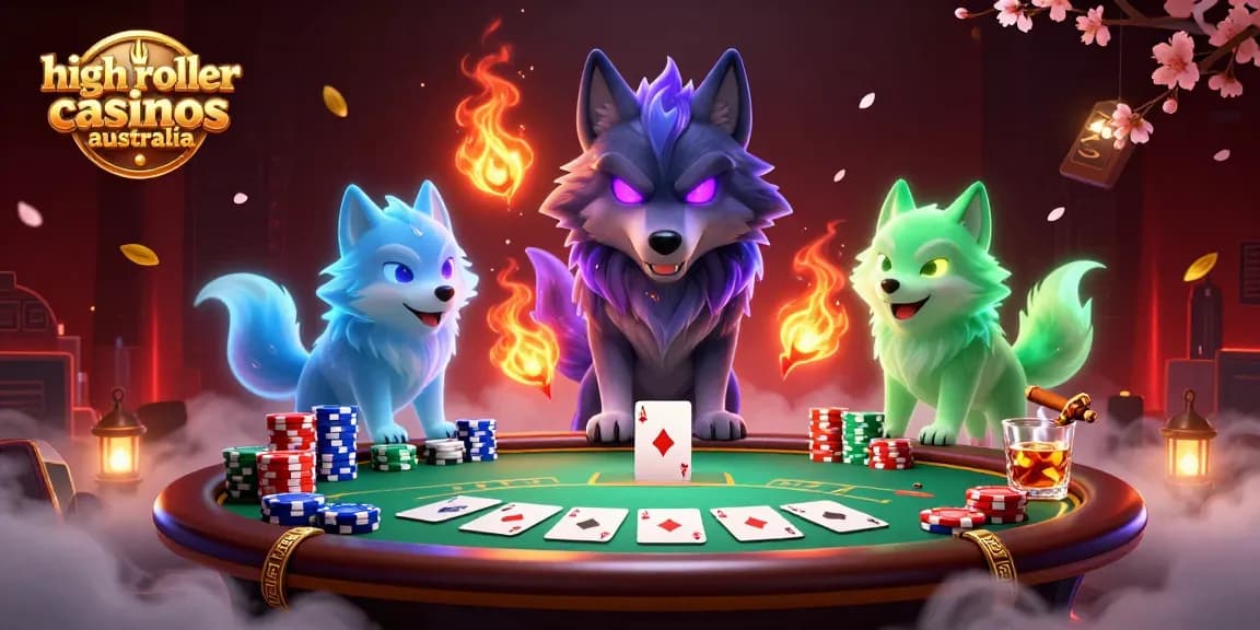 Experience thrilling action at high roller casinos Australia with elite poker play and vibrant casino graphics.