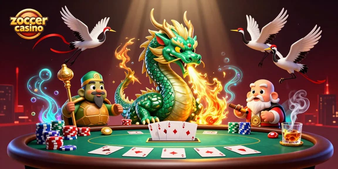 Experience thrilling action at Zoccer Casino with a magical dragon and a wise sage!